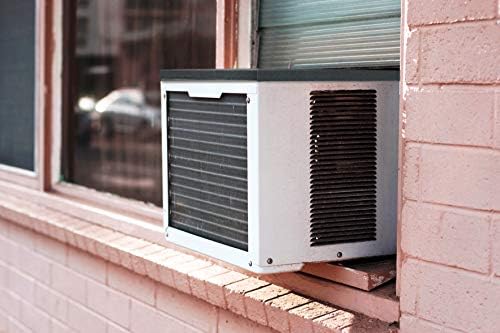 Goodhoily Air Conditioner Drip Cushion Black 24" x 19 5/10" 4/5" & AC Rain Cover with Holds Strong Magnetic Backing for Window Units Stops Moving,Stops The Noise from Raining